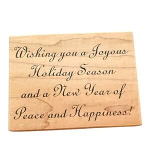 Great Impressions Wishing You A Joyous Holiday Season G161 Rubber Stamp